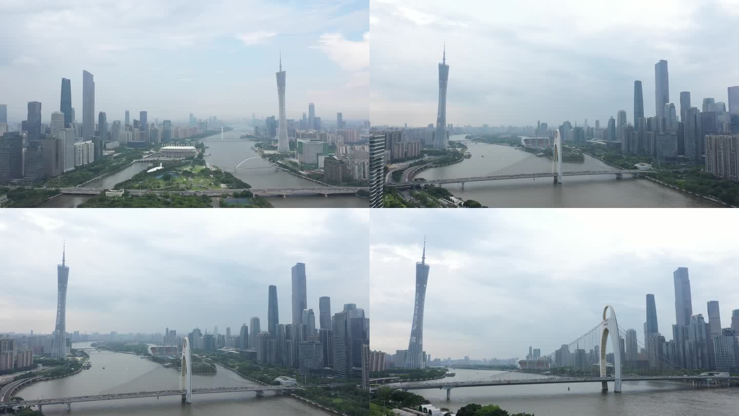珠江新城·广州塔·猎德大桥·白天
