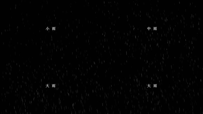 多款下雨特效AE模板