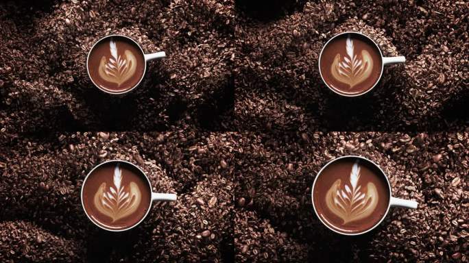 咖啡视频 咖啡豆 拿铁 咖啡 美食 意境