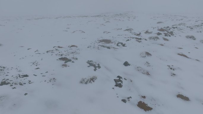 乌兰察布 乌兰哈达火山地质公园雪景