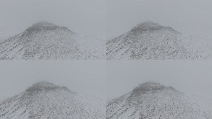 乌兰察布 乌兰哈达火山地质公园雪景