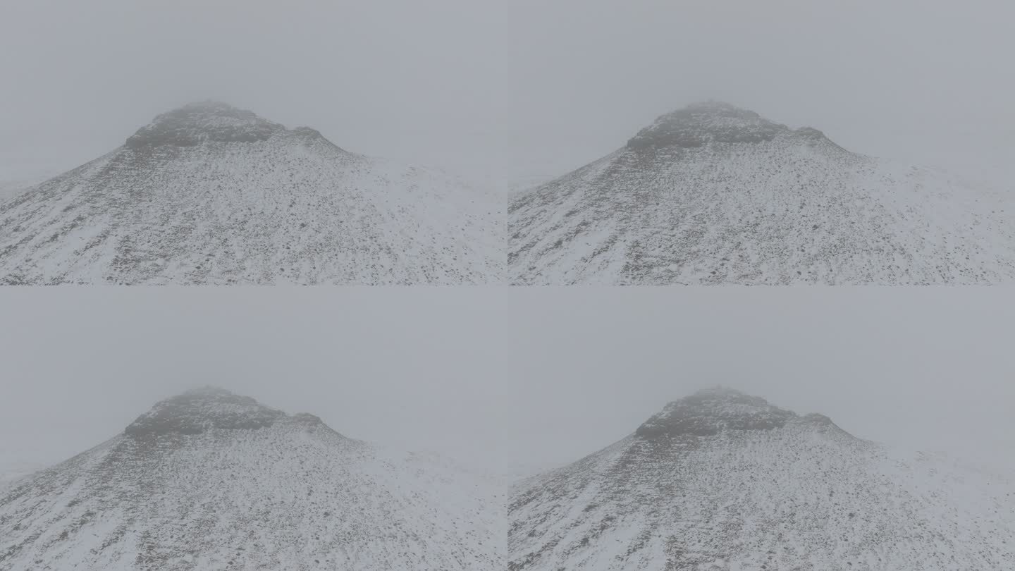 乌兰察布 乌兰哈达火山地质公园雪景
