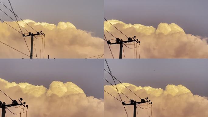 雨后的天空 火烧云