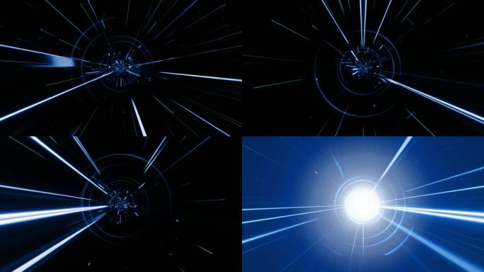 科技光线冲屏汇聚爆炸带通道