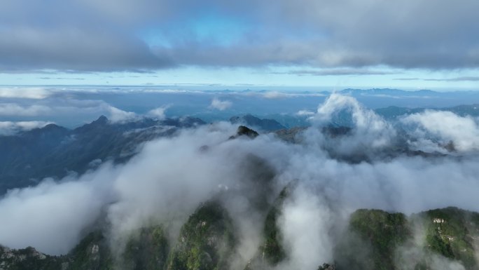 尧山风景区航拍