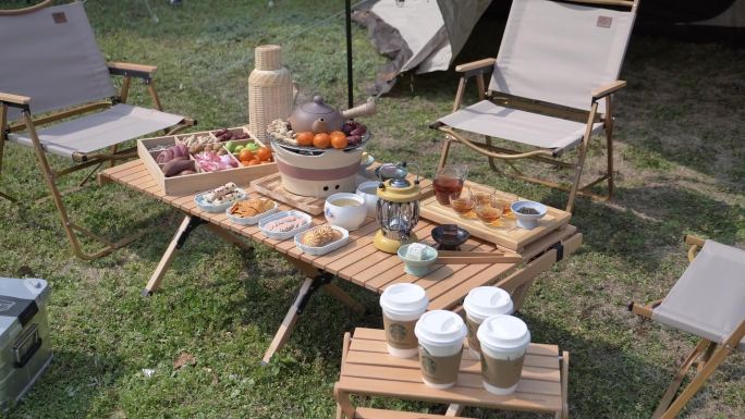 围炉煮茶野餐露营