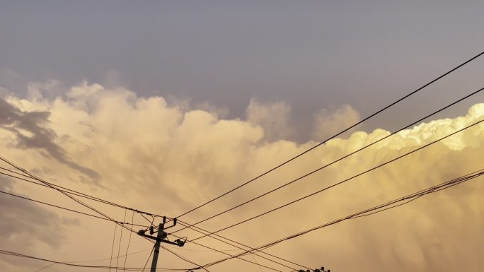 雨后的天空 火烧云