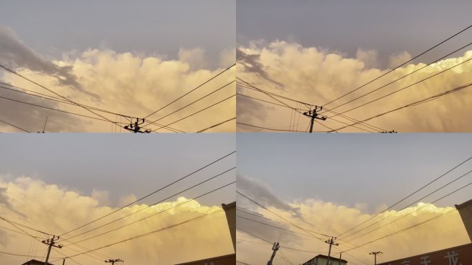 雨后的天空 火烧云