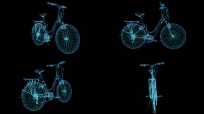 自行车 交通工具 科幻透明普通常规通用