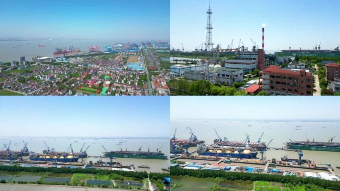 长兴岛造船厂航拍