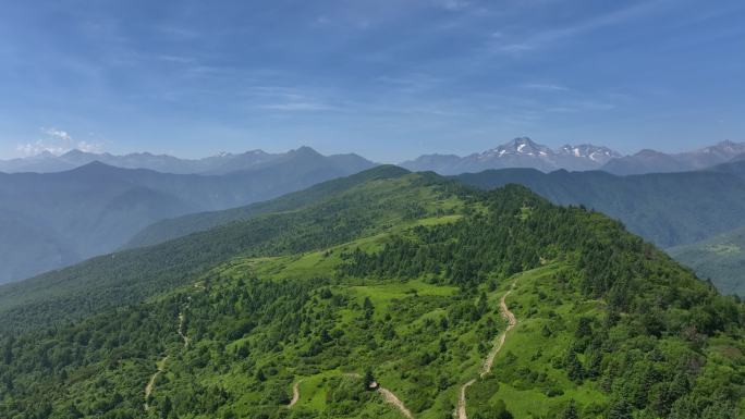 航拍黑水风景