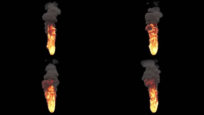 【通道】火球 火柱 火把 烈火 焚烧浓烟