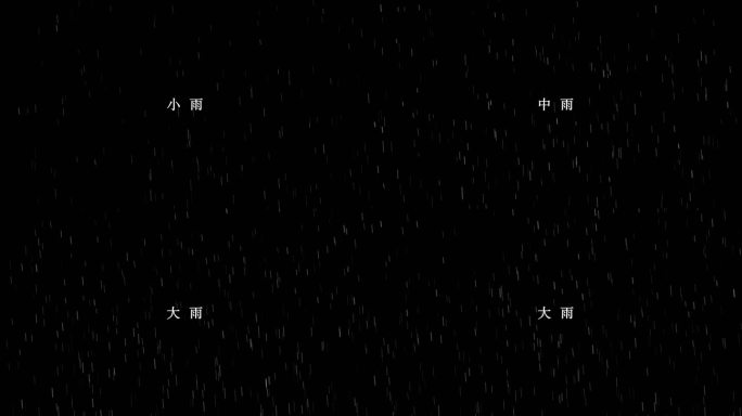 多款下雨特效AE模板