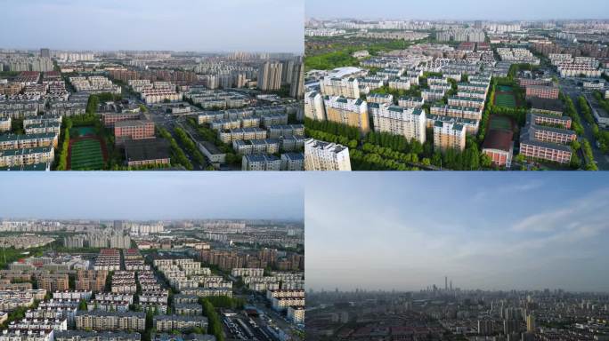 4k原素材-上海城市航拍