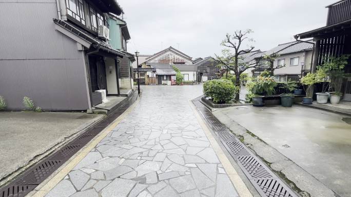 [4K杜比]雨中金屋町：空旷的日式风情