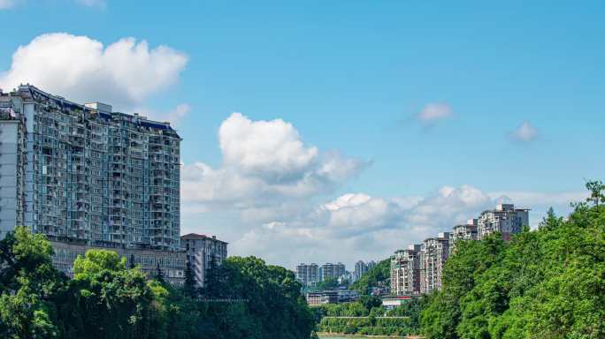 恩施城市风光延时合集4k