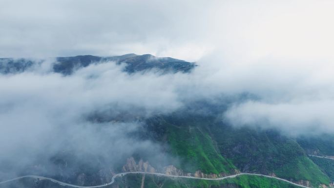 高山峡谷云海云雾