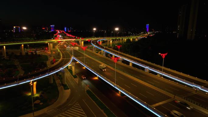 4K-潍坊北海路立交夜景