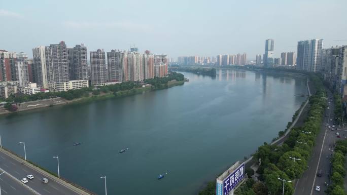 湘江大桥 衡州大道 衡阳航拍 衡阳江景