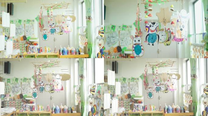 幼儿园展览画装饰布置