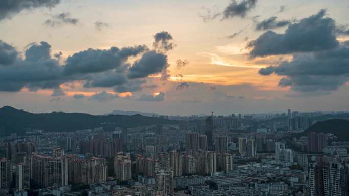 深圳龙岗区布吉日落