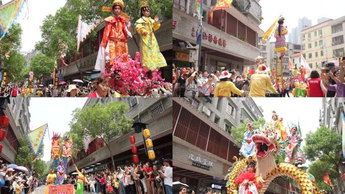 西乡三月三庙会 北帝古庙 吴川飘色