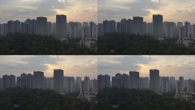 重庆永川城区风光航拍4K视频