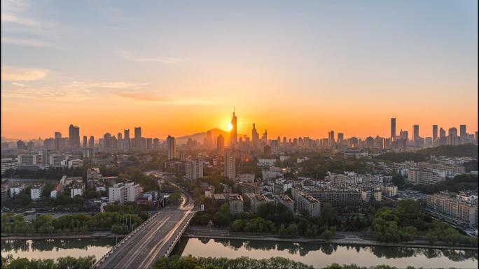 南京城市地标延时宣传片