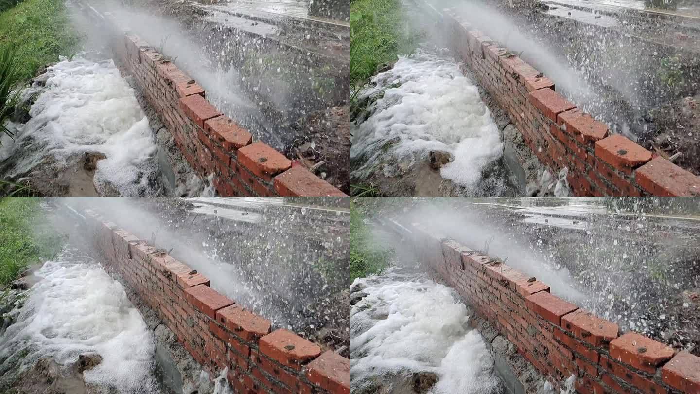 城市供水自来水管爆炸城市供水系统水管爆裂
