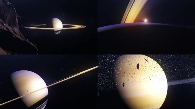 唯美土星背景