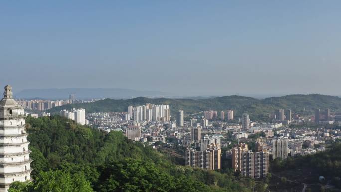 重庆大足北山石刻景区多宝塔