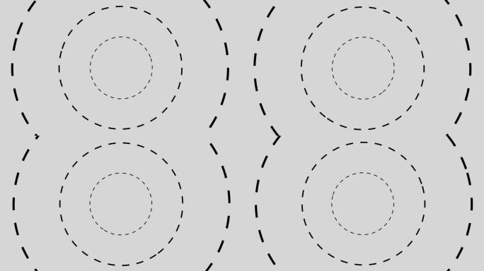 虚线圆环循环背景
