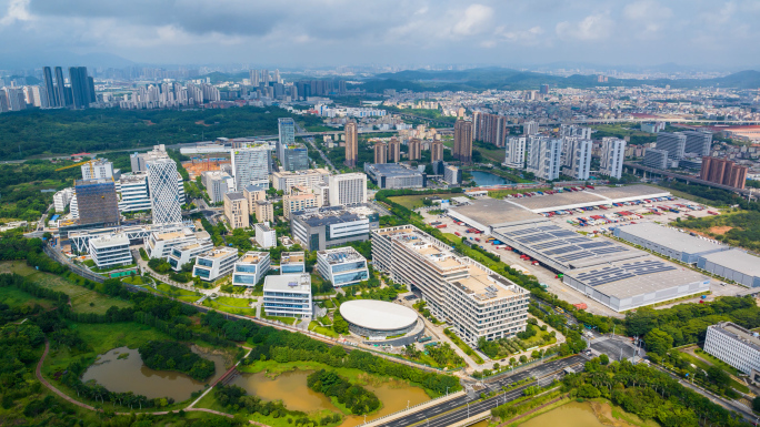 深圳坪山区地标建筑延时合集1