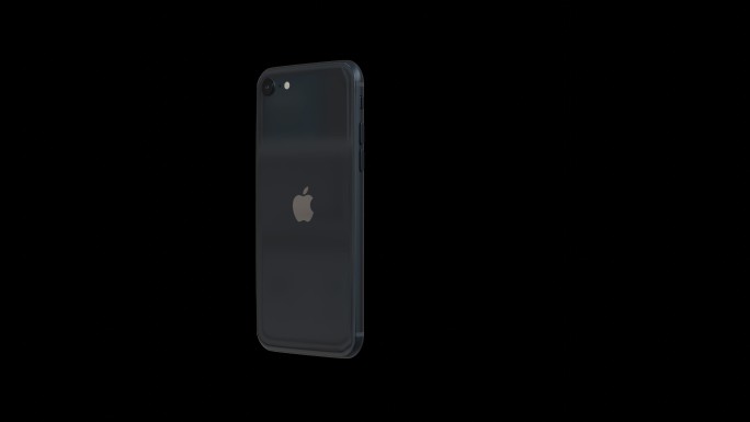 苹果iPhone SE第三代黑色手机透明