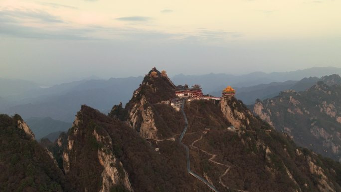 4K航拍河南洛阳老君山景区