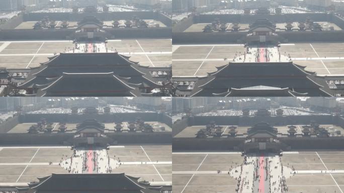 横店梦幻谷清明上河图秦王宫明清宫苑航拍