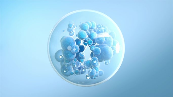 细胞分子化妆品粒子视频