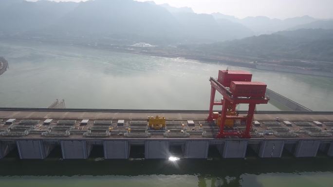 世界第一坝 三峡大坝航拍镜头