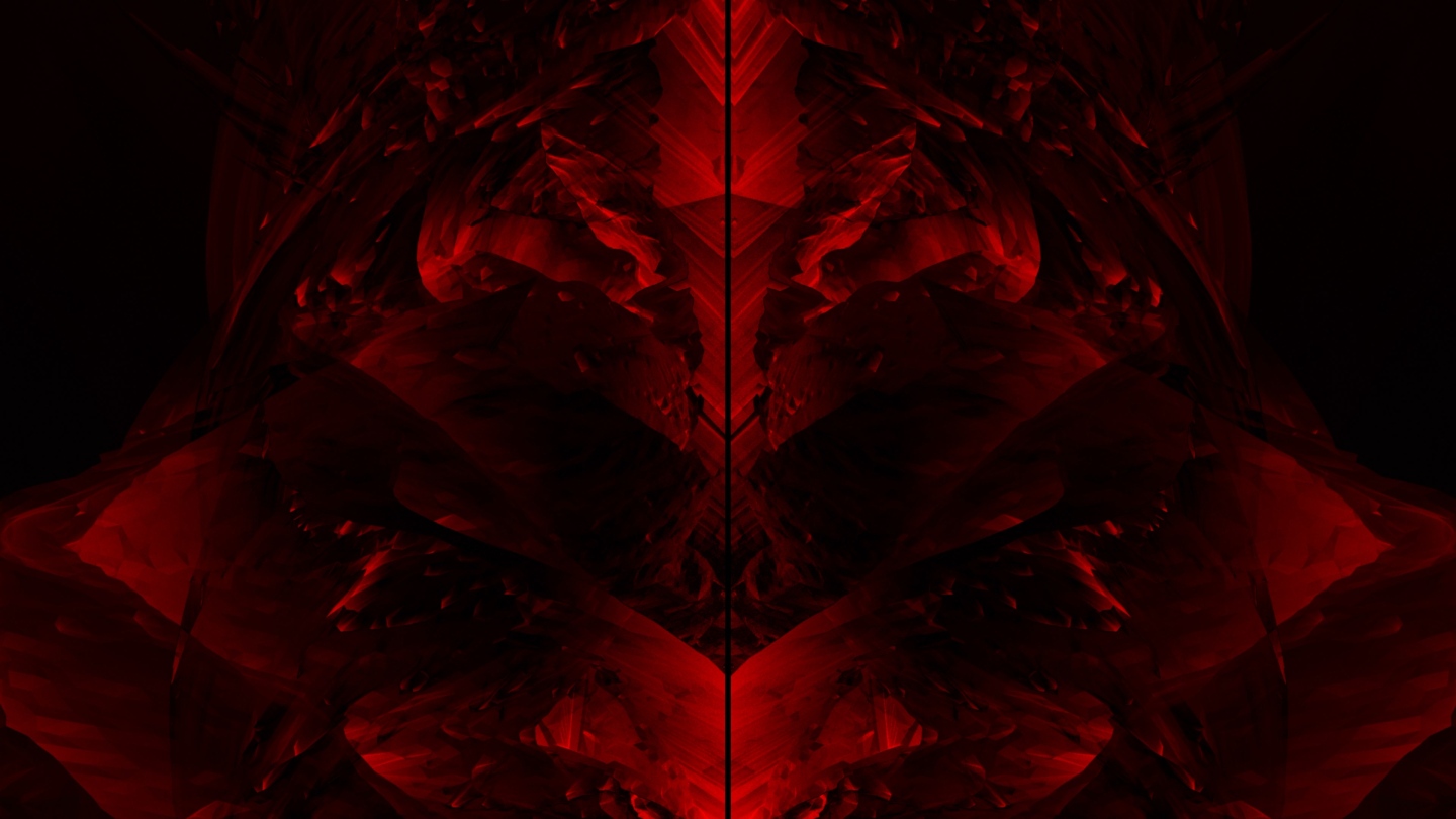 【4K时尚背景】黑红科幻神秘异形抽象幻影
