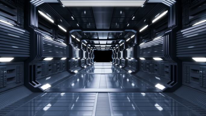 科技感科幻隧道穿梭动画
