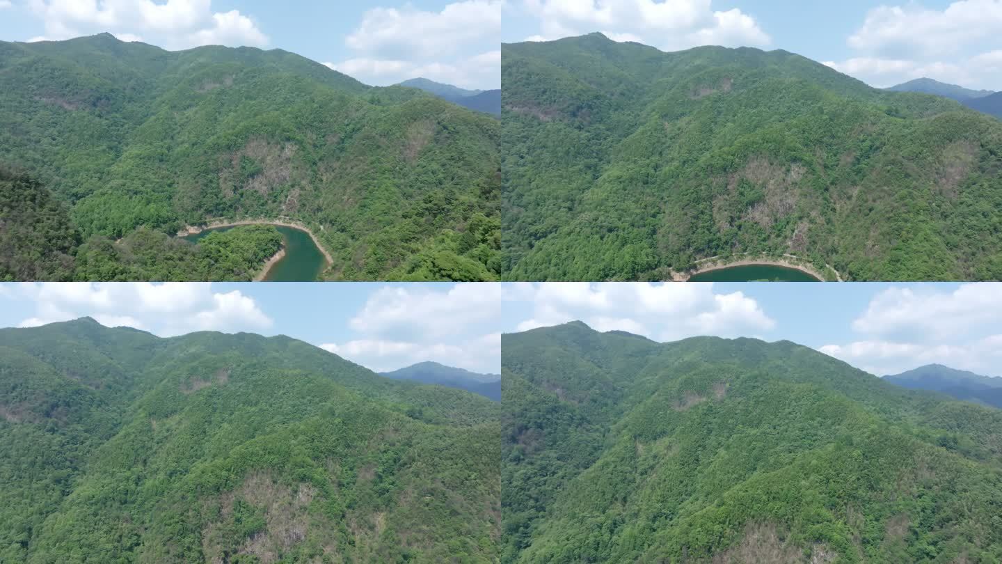 航拍江西鹰潭龙虎山景区