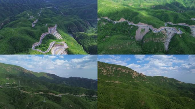 [4K]航拍素材.北京大禅路夏日云影