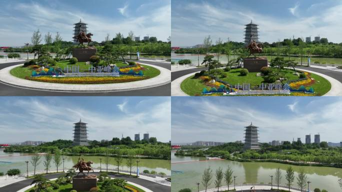 西安会议中心西安宣传片素材西安浐灞生态区