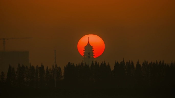 杭州萧山水利博物馆日出