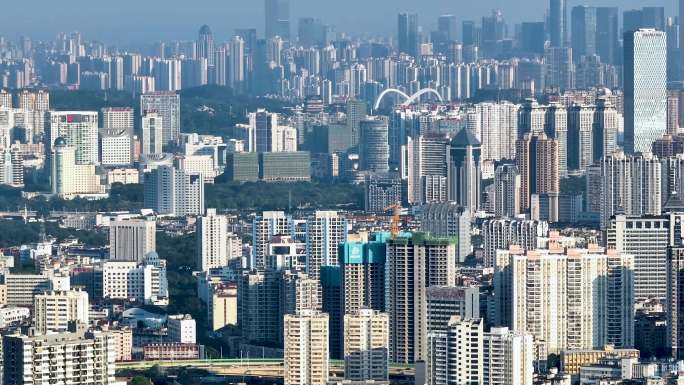 南宁城市大景 楼市