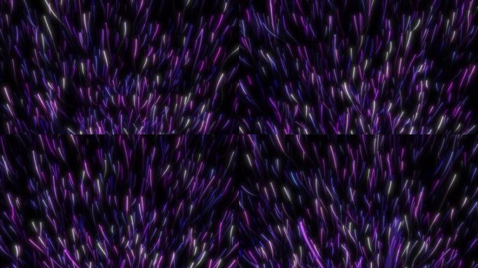 紫色粒子群游动