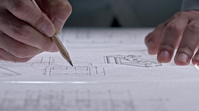 设计产品绘图建筑图纸意境思考