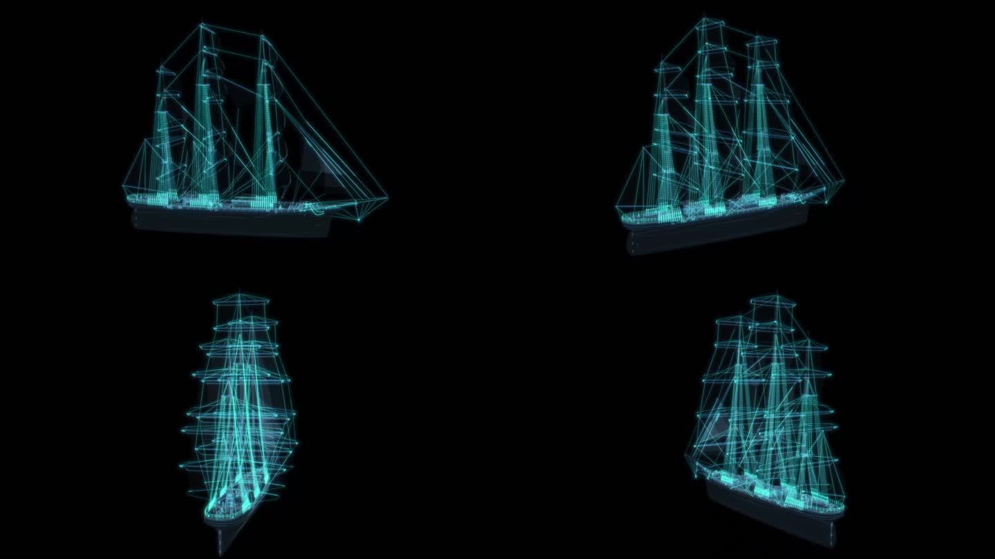 帆船比赛竞技体育赛事旅游科幻透明赛博朋克
