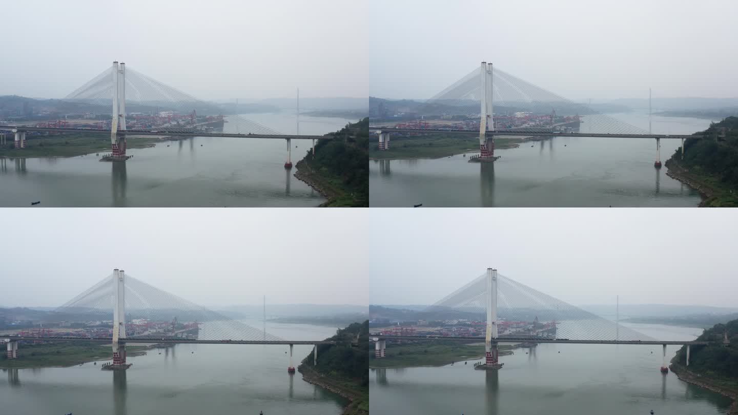 四川泸州泰安长江大桥风光