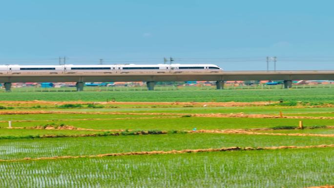 高铁 中国速度 动车 田野